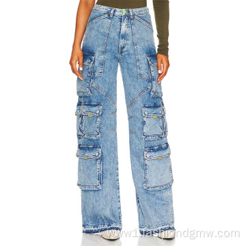 Street Relaxed Fit Distressed Graphic Women Jeans